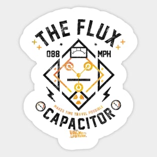 The Flux 088 MPH makes time travel possible Capacitor Sticker